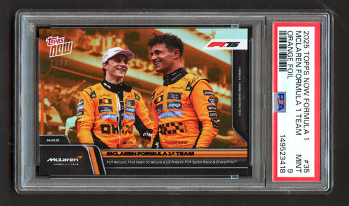 2025 Topps Now Formula 1 F1 McLaren F1 Team Orange *Color Match* /25