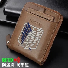 Wallet Purse Attack on Titan Anime Pouch Cosplay Notecase Billfold Morden Gift