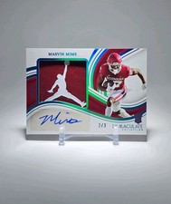 2023 Immaculate Collegiate Marvin Mims Auto 2/3 Rookie Jumpman Patch MINT