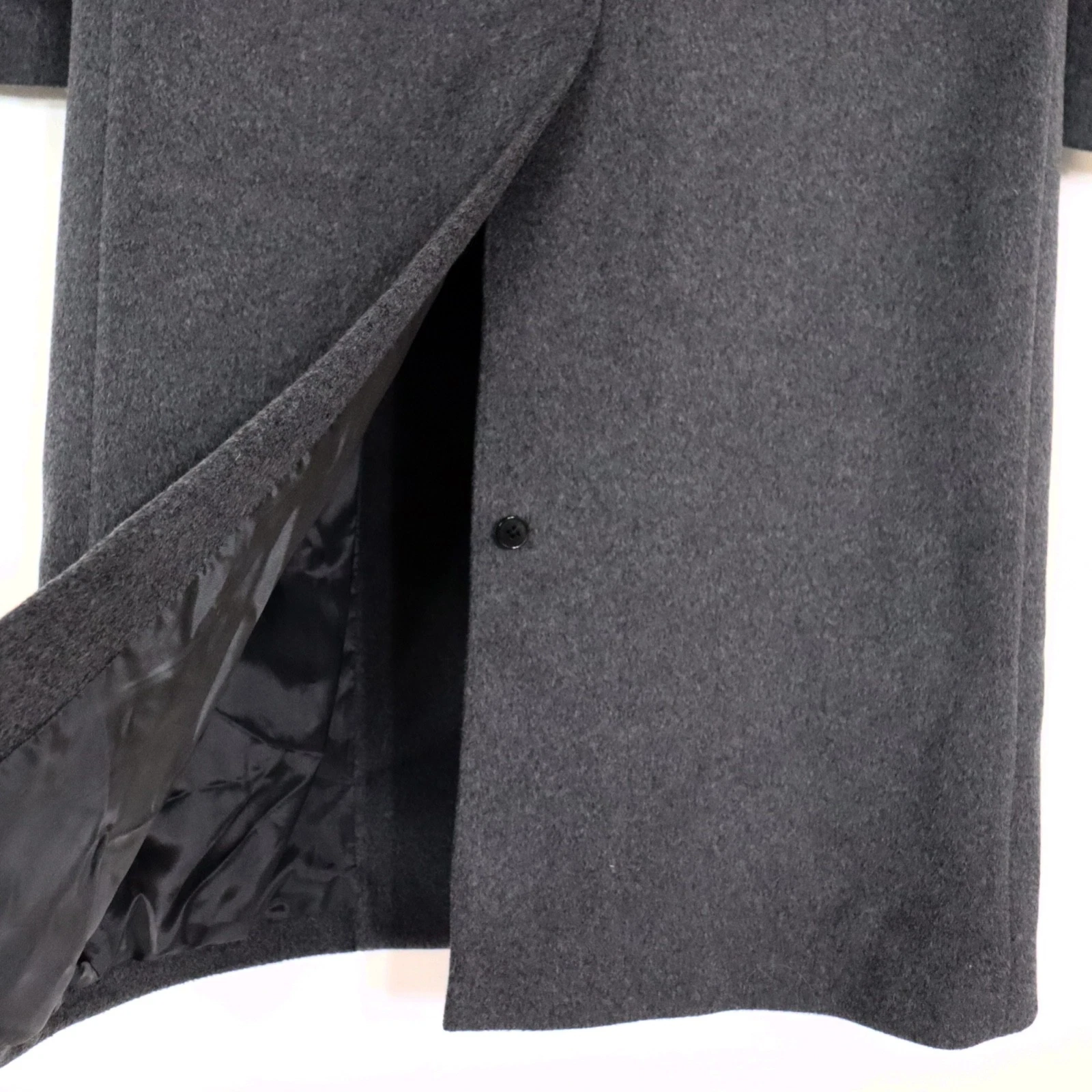 NWOT Mens Cashmere Blend Overcoat XS Dark Gray Coat Calvin Klein Studio Topcoat - product detail image 12