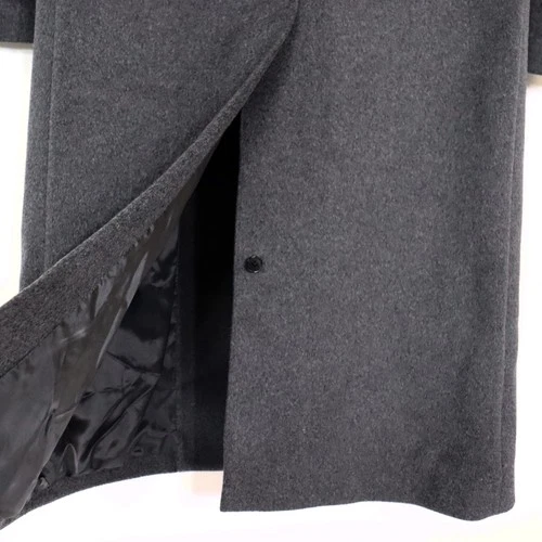 NWOT Mens Cashmere Blend Overcoat XS Dark Gray Coat Calvin Klein Studio Topcoat image 12
