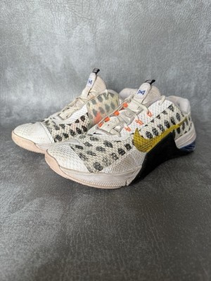 Nike Metcon Herren Uk 6 Weiß Gym Trainer Lock Schnürsenkel 