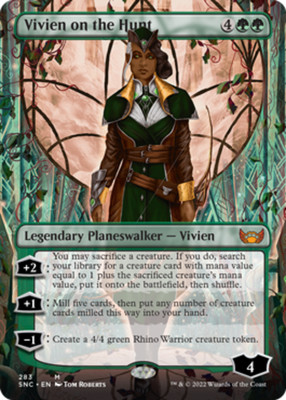 1 x Vivien on the Hunt - Borderless - Streets of New Capenna - NM-Mint - MTG