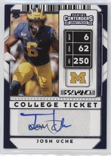 2020 Panini Contenders Draft Picks College Ticket Auto Josh Uche #248 Auto 1cx3