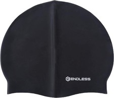 Endless EL-1019BLACK Waterproof Swim Cap - Black el1019black 
