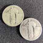 1925 & 1926 Standing Liberty Quarters 25c's - 90% Silver - Philadelphia - G-VG