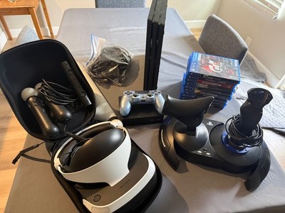 Sony PlayStation 4 Pro + PSVR + HOTAS 4 Flight Stick   Complete Setup