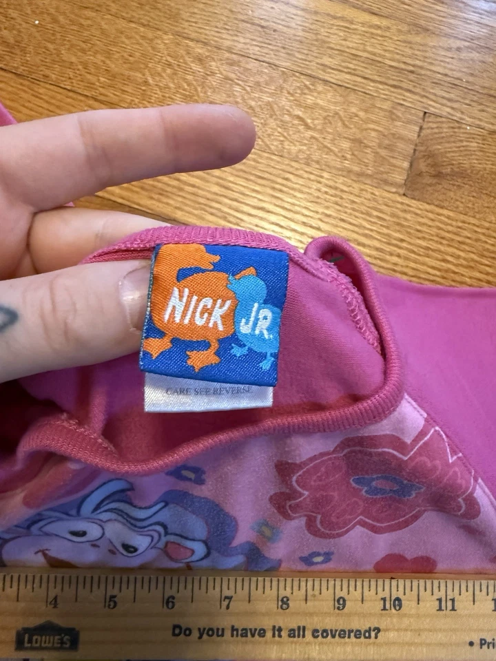 2003 Y2K Dora la Exploradora Nick Jr. Camiseta Camisón Pijama Lindo Talla 6 Niños Foto 3 de 4