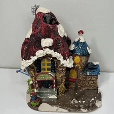 Metal House Votive Candle Holder Santa’s Workshop Tealight Christmas Decor Gift