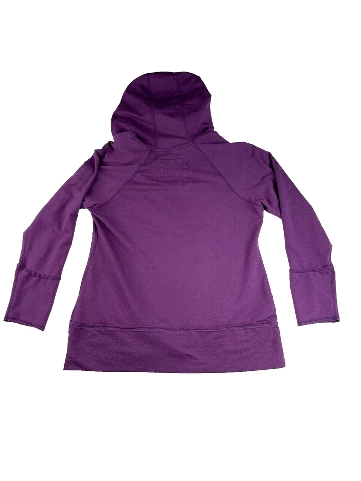 DANSKIN NOW Hoodie Large (12-14) Women Activewear Casual Pocket Soft Purple - Image 2 of 4