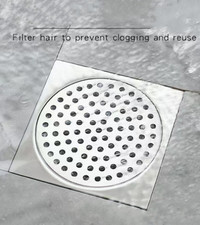 Bathroom Drain Sink Shower Stainless Steel Hair Strainer Round Filter Cover 10cm