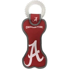 Pets First NCAA Dental Tug Toy with Inner Squeaker for Dogs & Cats Tough Dog Toy