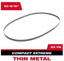 Milwaukee 48-39-0801 30-9/16" 12/14TPI Extreme Metal Band Saw Blade 25 Pack