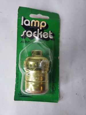 Switchless Socket LEVITON Switchless Lamp Socket Brass Finish 800-9347 | eBay