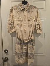 Zimmermann Lemon Silk Utility Short  Dress US Size 6 AU Size 1 ($ 650)