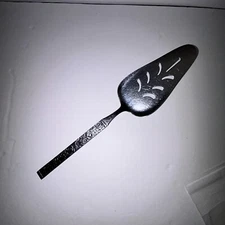 Hanford Forge FINESSE Stainless Steel Floral Pierced Pie Server Korea 10-1/2"