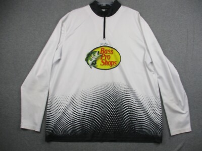 Bass Pro Shops Fishing Shirt Mens XXL Johnny Morris Gray