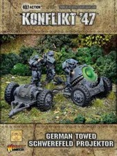 Bolt Action: Konflikt 47-German Towed Schwerefeld Projektor Warlord Games New 