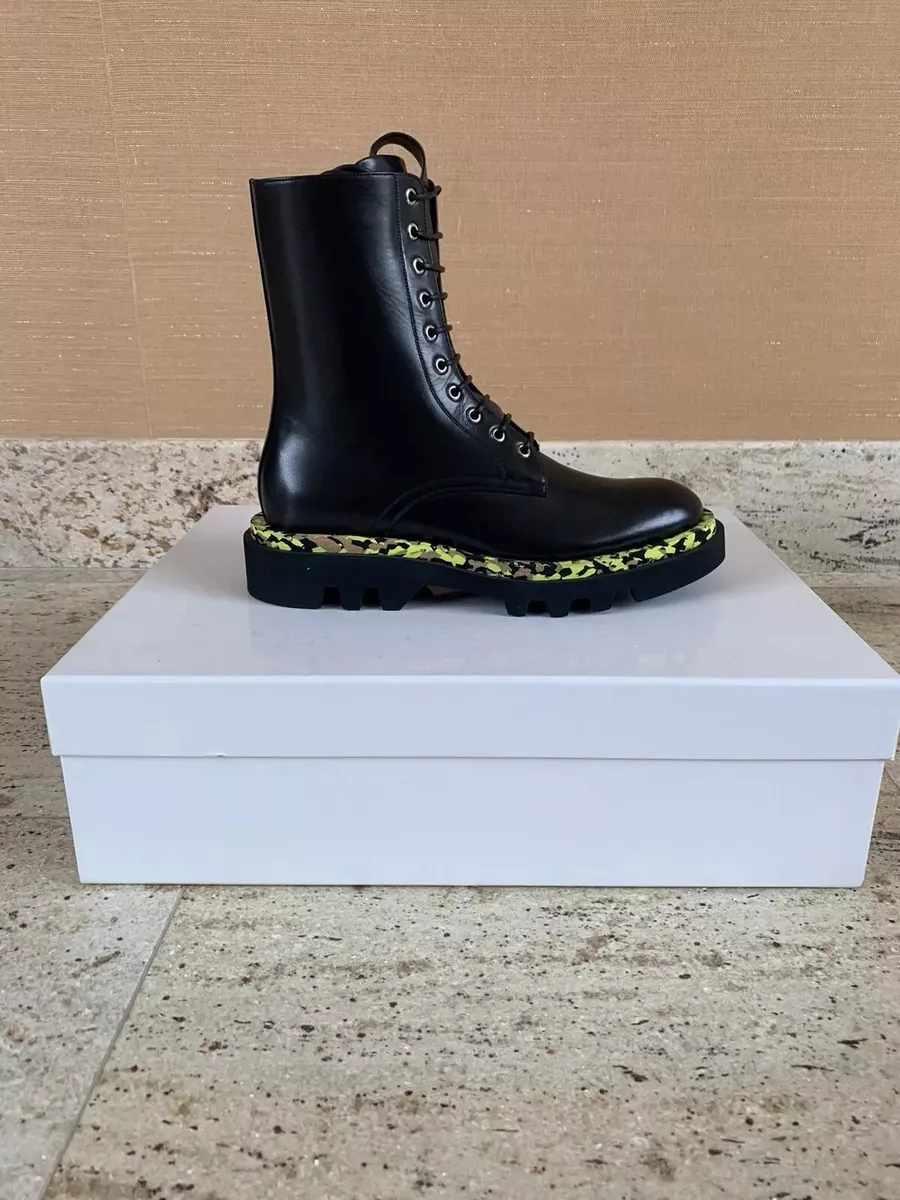 Givenchy Combat Boots in Black Camo Trim BNIB 42