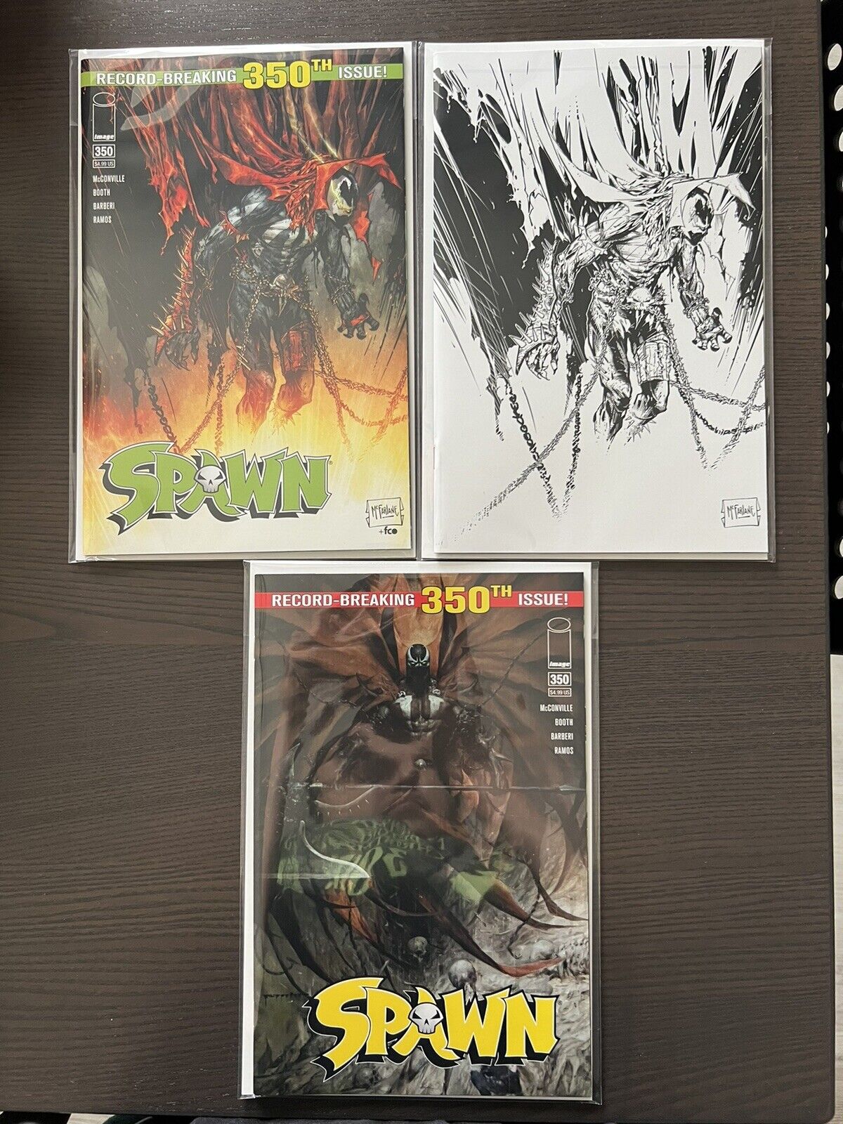 Image Comics Spawn #350 Cover A B And F Set Of 3