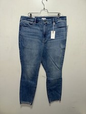 NWT Good American GOOD LEGS RAW STEP HEM Size 22 Skinny Fit