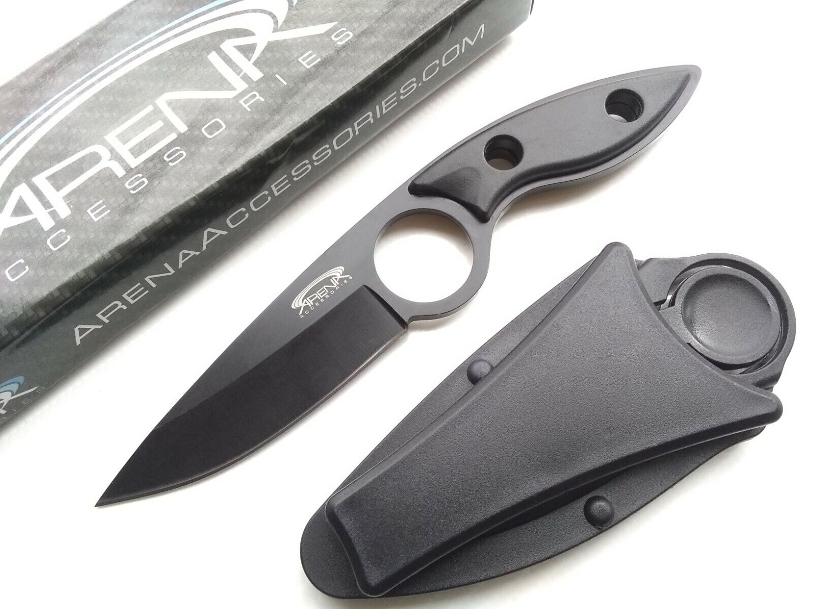 Concealed Carry Fixed Blade Knife Horizontal Vertical Angle Mount Sheath EDC 4mm