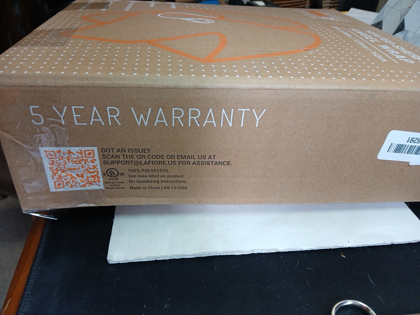 Degrees Of Comfort Heated Sherpa Angel Wrap 50" x 64" Green