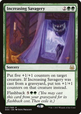 MTG Increasing Savagery ** Duel Decks: Mind vs. Might ** English (NM)