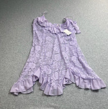 Out From Under Urban Outfitters Nightgown Women Large Purple Lace Lingerie Fairy