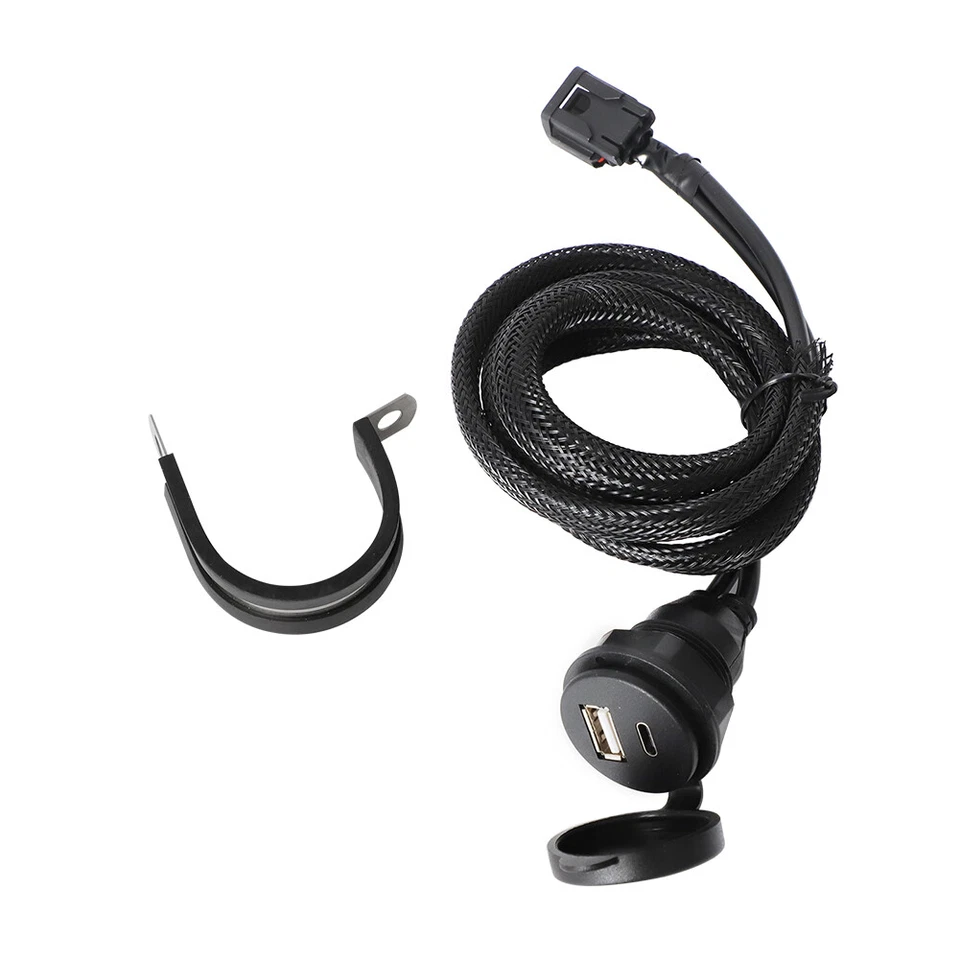 Cargador de teléfono USB doble puerto de alimentación para Honda CRF300L CRF250L Rally Foto 3 de 4