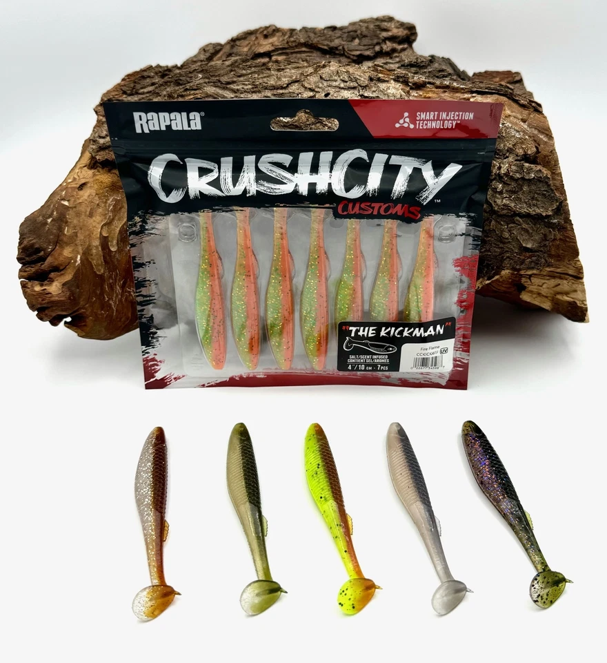 Rapala Crushcity Customs The Kickman 4" 10cm 6,5g 7 Stück viele Farben SALE