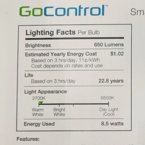 GoControl LB65R6Z-1 Z-Wave Plus Smart LED Recessed Retrofit Light Kit 5"-6" NEW - Picture 13 of 13