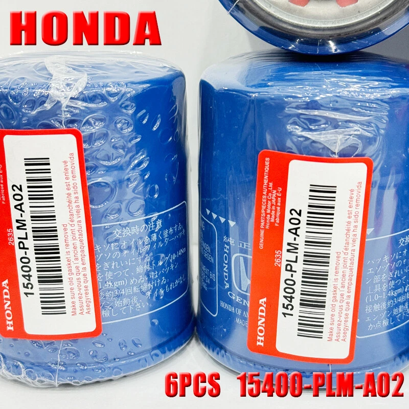 6Pcs Honda Genuine Oil Filters With Drain Plug Washer 15400-PLM-A02 New Sealed - Image 2 of 3