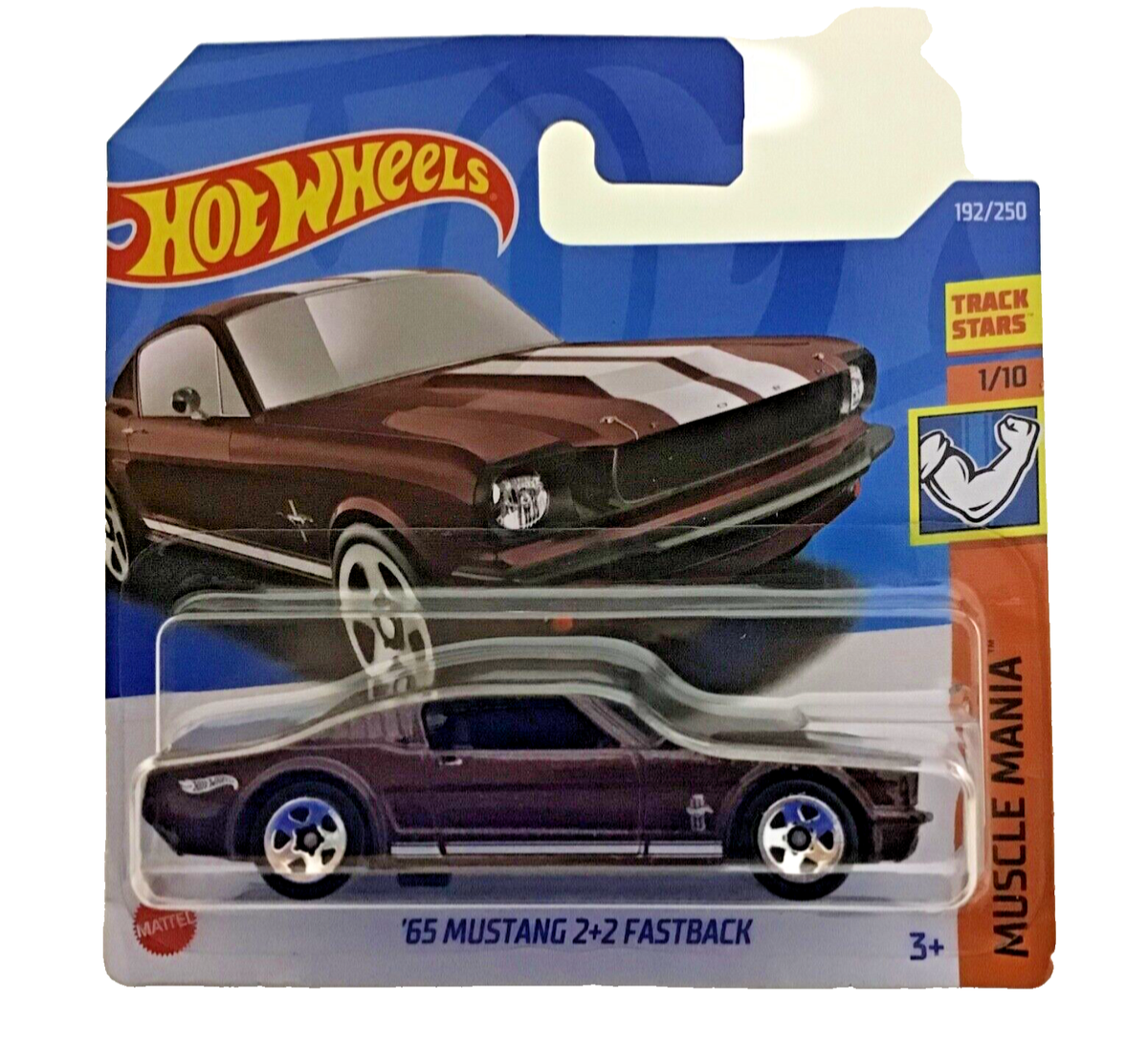 Hotwheels 65 Ford Mustang 2+2 Fastback Metallic Cherry Red /64 New