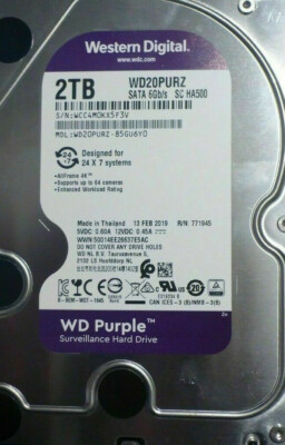 Western Digital 2TB wd20purz Purple (3.5 '')|64 MB cache|Festplatte Überwachung 