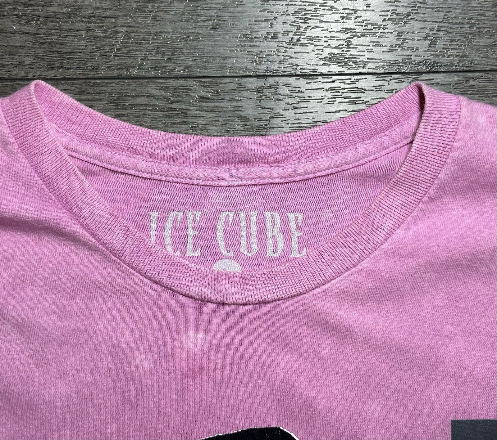 FILA T shirt uomo Ice Cube NWA Death Row grafica rap maglietta rosa S S crew taglia L