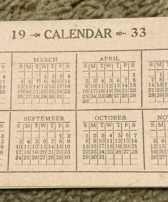 Vintage Money Receipt Book 1933 Calendar Date | eBay