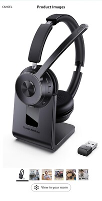 Soothielec Bluetooth Wireless Headset Model KH53 Black With Noise Canceling NEW