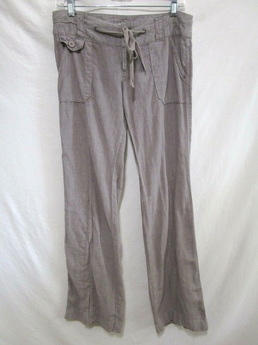 Linen Wide Leg Drawstring Pants Women 