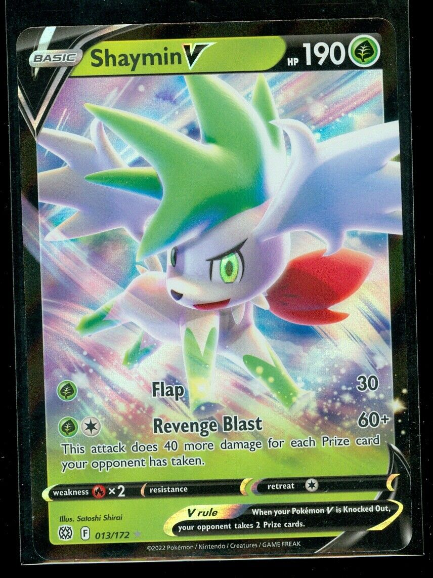 Sold at Auction: Pokemon card Black Star Ultra Rare HOLO SHAYMIN V