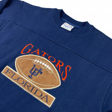 VTG Florida Gators UF Men's Embroidered Pullover Sweatshirt Navy Blue   Medium