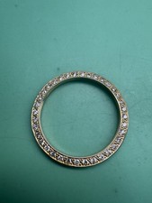 Gold diamond set bezel, 26mm. Fits Rolex 69173 Etc