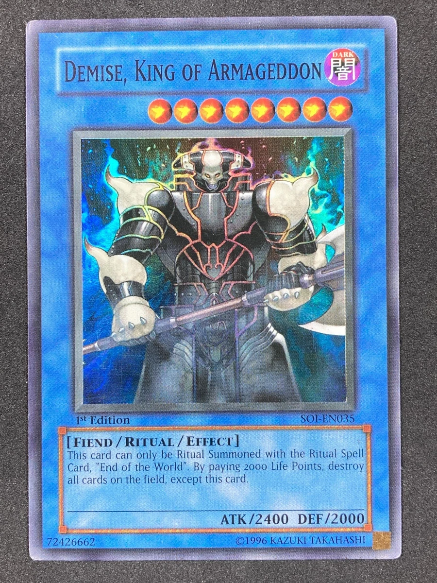 終焉の王デミス　PSA9 Demise, King of Armageddon Demise, King of Armageddon Yu-Gi-Oh! TCG Individual Trading Card