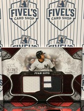 2025 Topps Tier One Relics Red Dual Patches #T1RJS Juan Soto 16/25