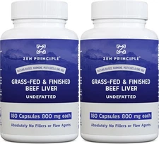 Zen Principle Beef Liver Supplement Grass-Fed, Pasture-Raised Cows.... 