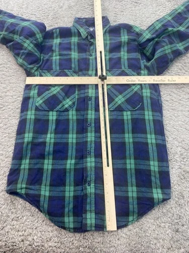 Grit Iron Workwear Jacket Men Medium Tartan Plaid Fleece Flannel Shacket NWT image 4