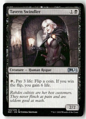 #124 - Tavern Swindler - Uncommon WB1 U Lightly played