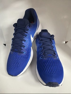Size 14 Nike Air Zoom Pegasus 34 Men Blue Running Shoes Sneakers 880555-413 NEW