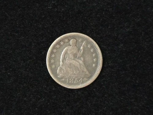 1854 Arrows Liberty Seated Silver Half Dime Fine+ 21015
