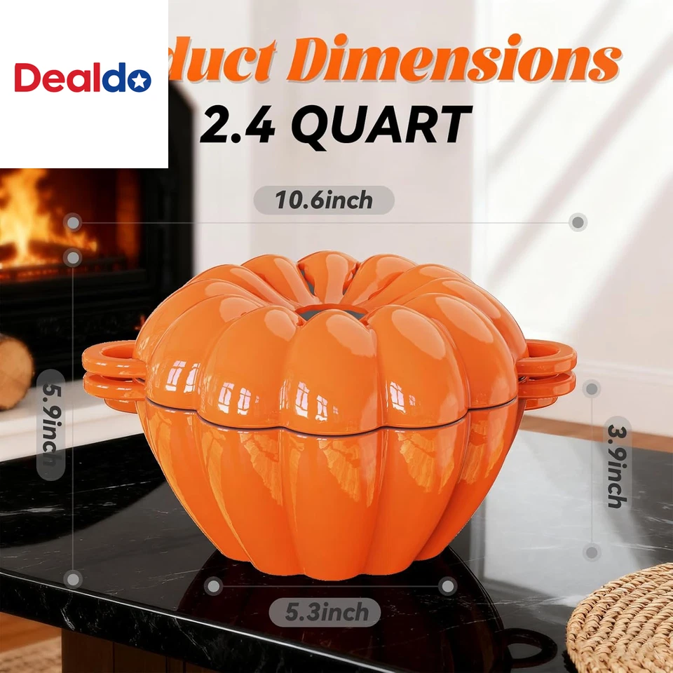 Estufa de leña vapor, humidificador de chimenea de hierro fundido, capacidad de 2,4 cuartos, calabaza Foto 4 de 4